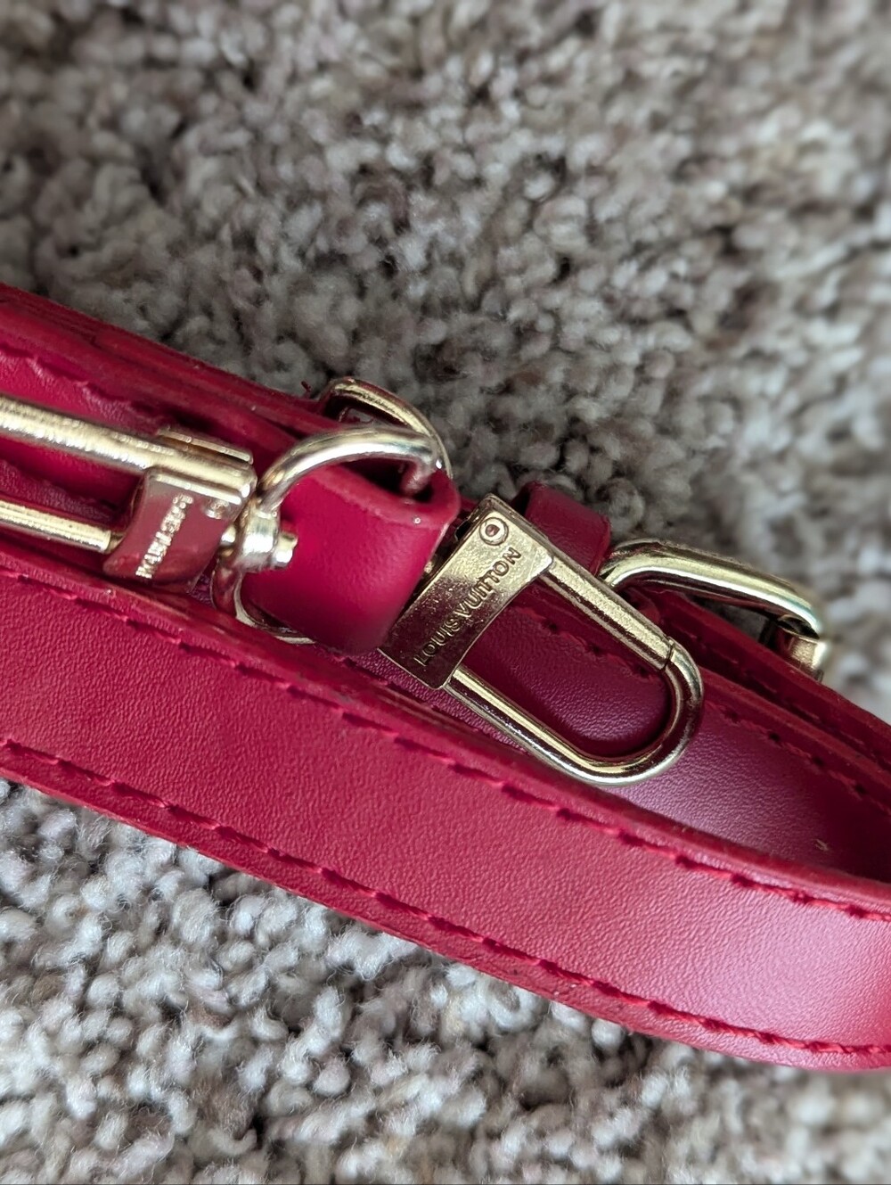 Monogram Brown & Red/Pink Fashion Tote Purse - Picture 10 of 15